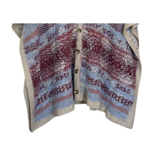 Not For Sale Lucky Brand‎ Cardigan Women One Size Blue Button Front Aztec - Picture 4 of 8